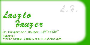 laszlo hauzer business card